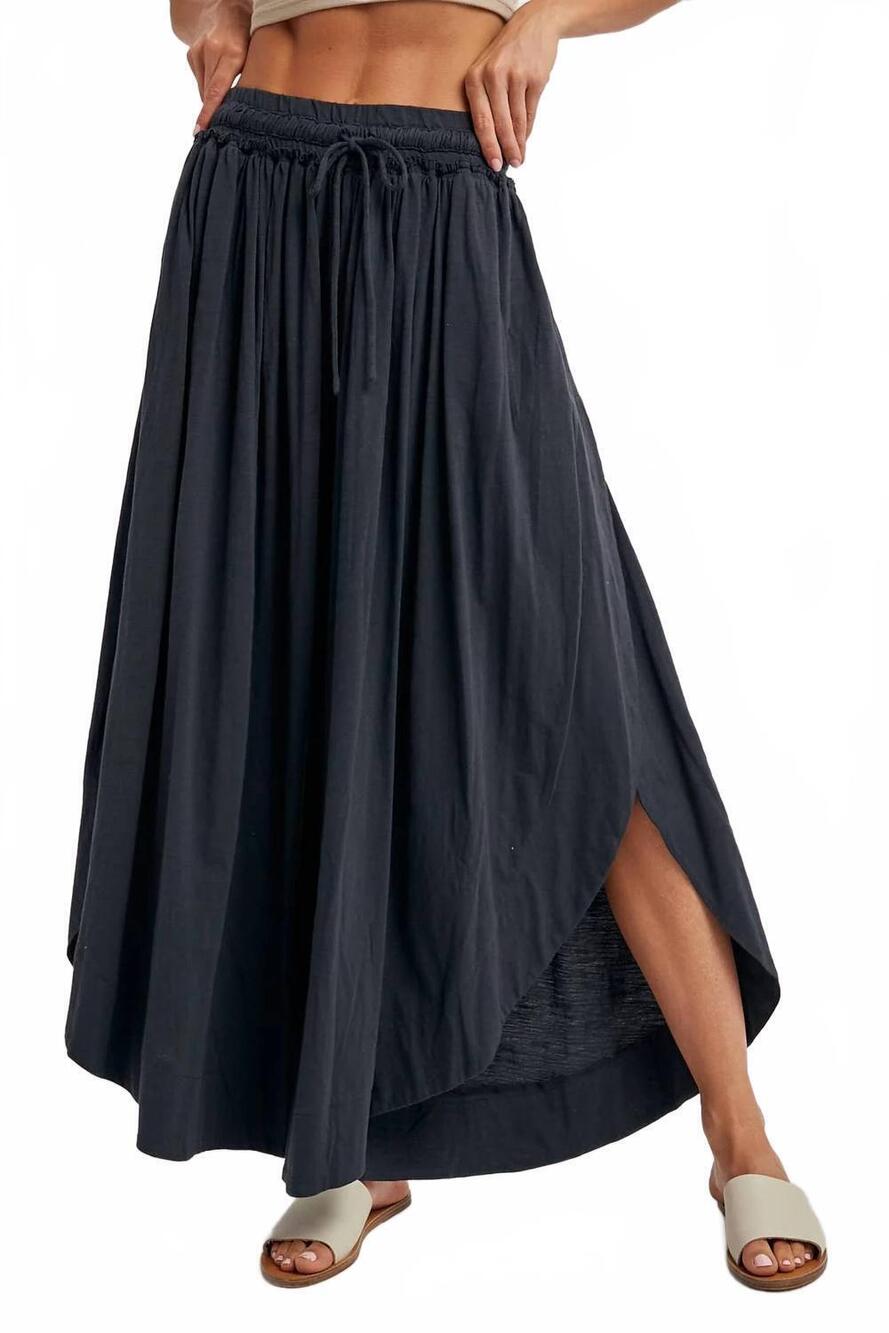 NEW BLUIVY eliza round hem pants in black